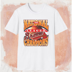 1995 National League Champions Atlanta Braves Shirt White T shirt