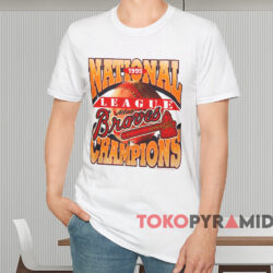 1995 National League Champions Atlanta Braves Shirt White T shirt