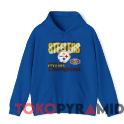 1995 Pittsburgh Steelers AFC Champions Super Bowl XXX T-Shirt 3 1995 Pittsburgh Steelers Afc Champions Super Bowl Xxx T shirt Blue Hoodie