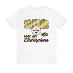 1995 Pittsburgh Steelers AFC Champions Super Bowl XXX T-Shirt 5 1995 Pittsburgh Steelers Afc Champions Super Bowl Xxx T shirt