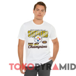 1995 Pittsburgh Steelers Afc Champions Super Bowl Xxx T shirt White T shirt