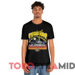 1995 Pittsburgh Steelers Afc Conference Champions T shirt Black T shirt