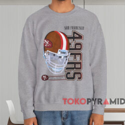 1995 San Francisco 49ers Helmet T-shirt 3 1995 San Francisco 49ers Helmet T shirt Grey Sweatshirt