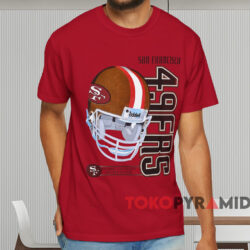 1995 San Francisco 49ers Helmet T shirt Red T shirt