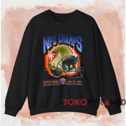1995 San Francisco 49ers NFC Champs T-shirt 3 1995 San Francisco 49ers Nfc Champs T shirt Black Sweatshirt