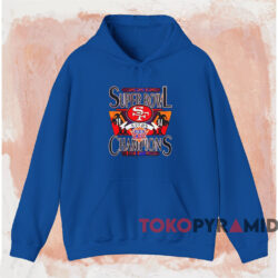 1995 Super Bowl XXIX San Francisco 49ers T-shirt 2 1995 Super Bowl Xxix San Francisco 49ers T shirt Blue Hoodie