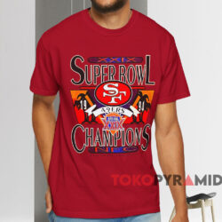 1995 Super Bowl Xxix San Francisco 49ers T shirt Red T shirt