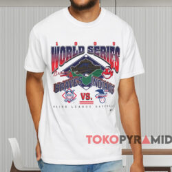 1995 World Series Braves Vs Indians Shirt White T shirt