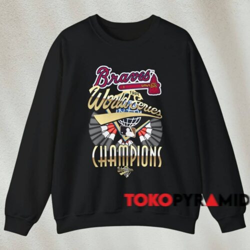 1995 World Series Champions Atlanta Braves Shirt Black Sweatshirt