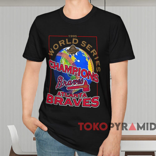 1995 World Series Champions Atlanta Braves Shirt Black T shirt 1995 World Series Champions Atlanta Braves Shirt Black T shirt