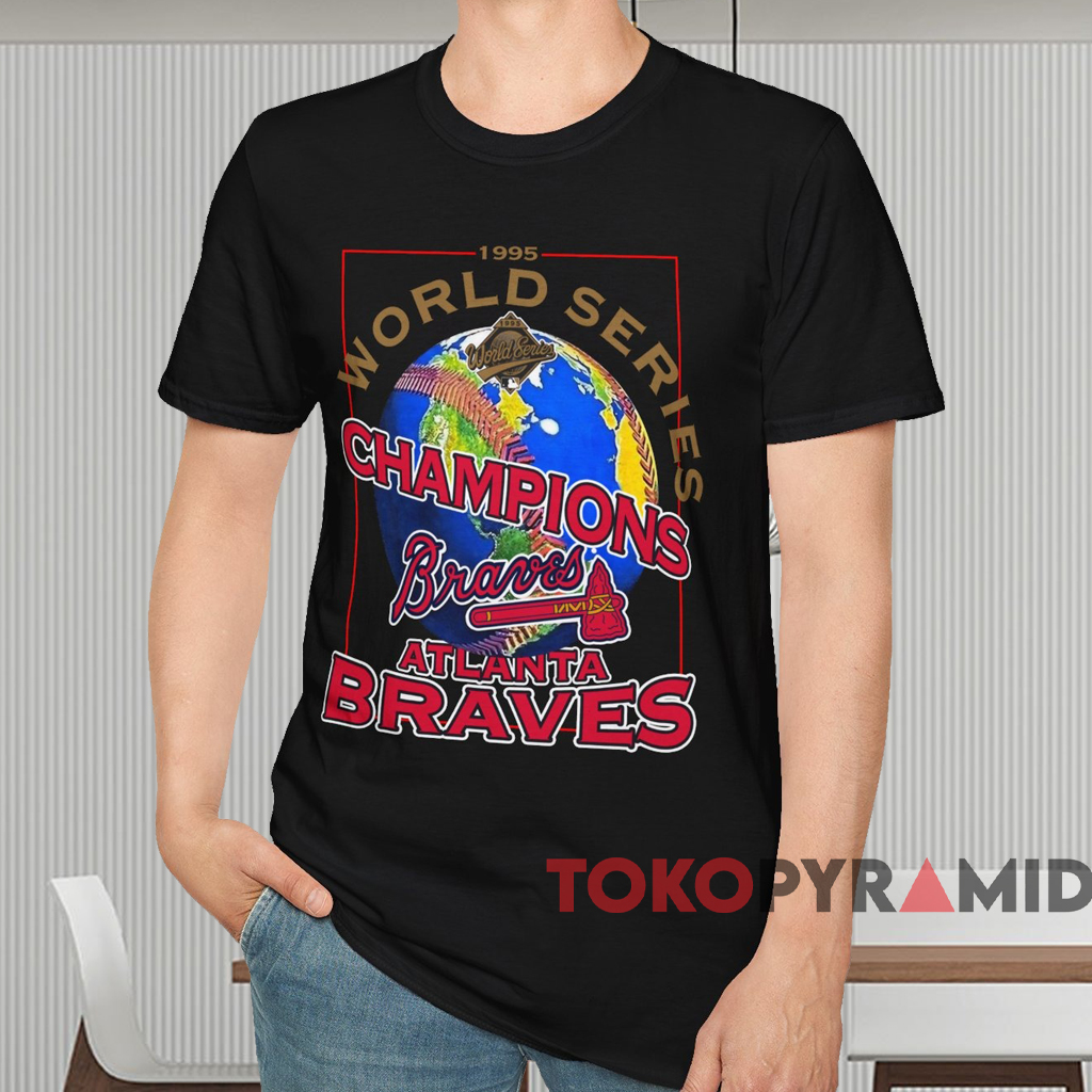 1995 World Series Champions Atlanta Braves Shirt Black T shirt 1995 World Series Champions Atlanta Braves Shirt Black T shirt