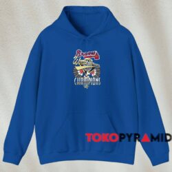 1995 World Series Champions Atlanta Braves Shirt Blue Hoodie