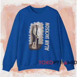 1996 Alan Jackson Tour T shirt Blue Sweatshirt