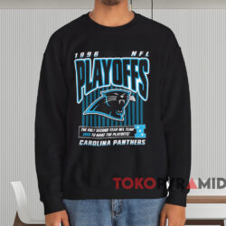 1996 Carolina Panthers Western Division Playoff T-shirt 4 1996 Carolina Panthers Western Division Playoff T shirt Black Sweatshirt