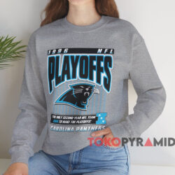 1996 Carolina Panthers Western Division Playoff T-shirt 3 1996 Carolina Panthers Western Division Playoff T shirt Grey Sweatshirt