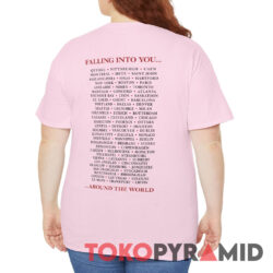1996 Celine Dion Falling into You Around The World Shirt Back