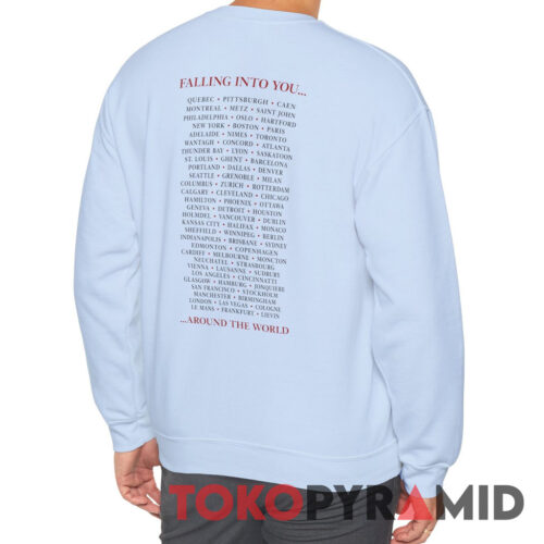 1996 Celine Dion Falling into You Around The World Sweatshirt