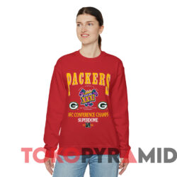 1996 Green Bay Packers NFC Conference Champs T-Shirt 3 1996 Green Bay Packers Nfc Conference Champs T shirt Red Sweatshirt