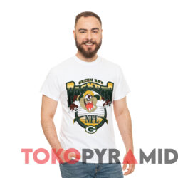 1996 Green Bay Packers Tasmanian Devil Nfl Football T shirt White T shirt