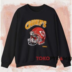 1996 Nfl Kansas City Chiefs Helmet Shirt Black Sweatshirt