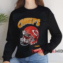 1996 Nfl Kansas City Chiefs Helmet Shirt Black Sweatshirt