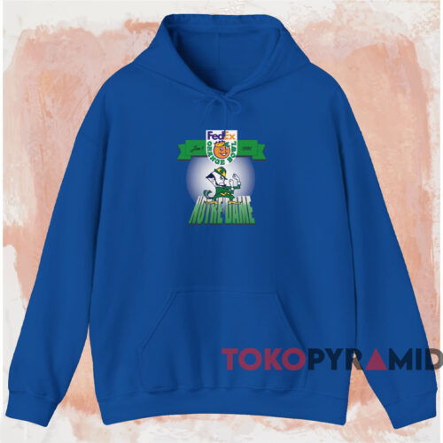 1996 Notre Dame Orange Bowl Shirt Blue Hoodie