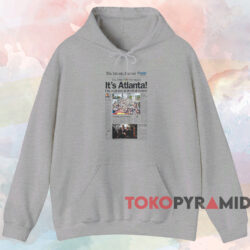 1996 Olympics Atlanta Journal Newspaper T-shirt 2 1996 Olympics Atlanta Journal Newspaper T shirt Grey Hoodie