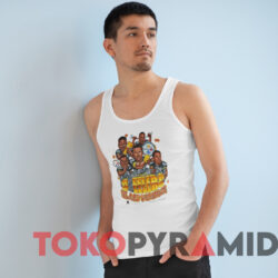 1996 Pittsburgh Steelers Blast Furnace Caricature T shirt White TankTop