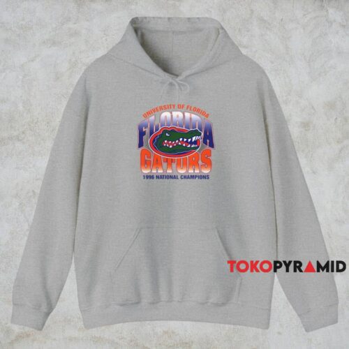 1996 University Of Florida Gators National Champions Shirt Grey Hoodie