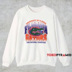 1996 University Of Florida Gators National Champions Shirt White Sweatshirt