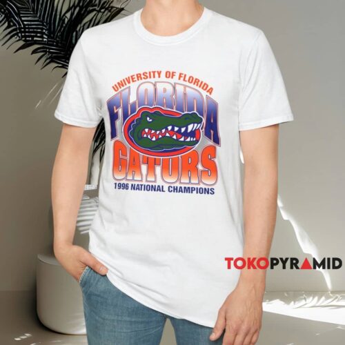 1996 University Of Florida Gators National Champions Shirt White T shirt