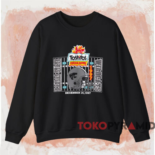 1997 Kansas State University Wildcats Fiesta Bowl Shirt Black Sweatshirt 1997 Kansas State University Wildcats Fiesta Bowl Shirt Black Sweatshirt