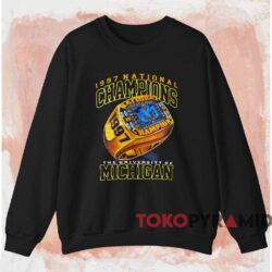 1997 National Champions University Of Michigan Shirt Black Sweatshirt