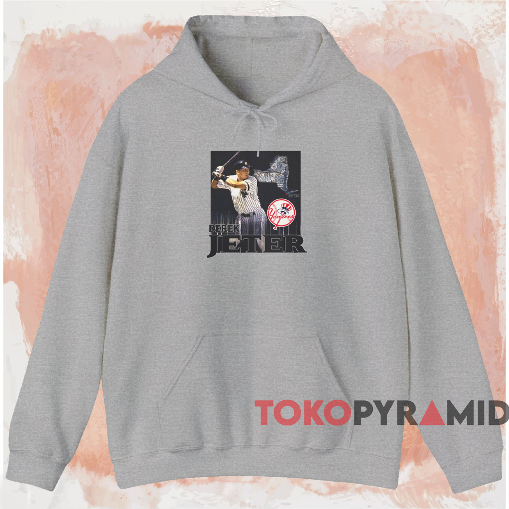 1997 New York Yankees Derek Jeter Tee Grey Hoodie 1997 New York Yankees Derek Jeter Tee Grey Hoodie