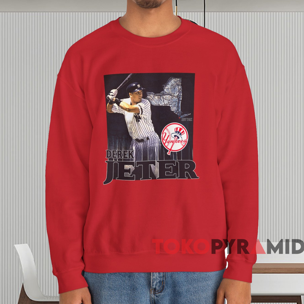 1997 New York Yankees Derek Jeter Tee Red Sweatshirt 1997 New York Yankees Derek Jeter Tee Red Sweatshirt