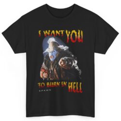 1997 Spawn Violator Clown I Want You To Burn In Hell Shirt