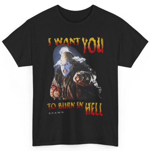 1997 Spawn Violator Clown I Want You To Burn In Hell Shirt