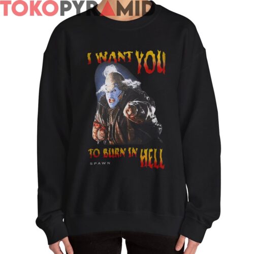 1997 Spawn Violator Clown I Want You To Burn In Hell Shirt