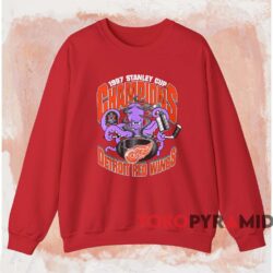 1997 Stanley Cup Champions Detroit Red Wings Octopus Shirt Red Sweatshirt