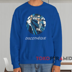 1997 U2 Discothèque T shirt Blue Hoodie