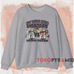 1997 World Series Showdown Marlins Vs Indians Shirt 4 1997 World Series Showdown Marlins Vs Indians Shirt Grey Sweatshirt