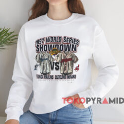 1997 World Series Showdown Marlins Vs Indians Shirt 3 1997 World Series Showdown Marlins Vs Indians Shirt White Sweatshirt