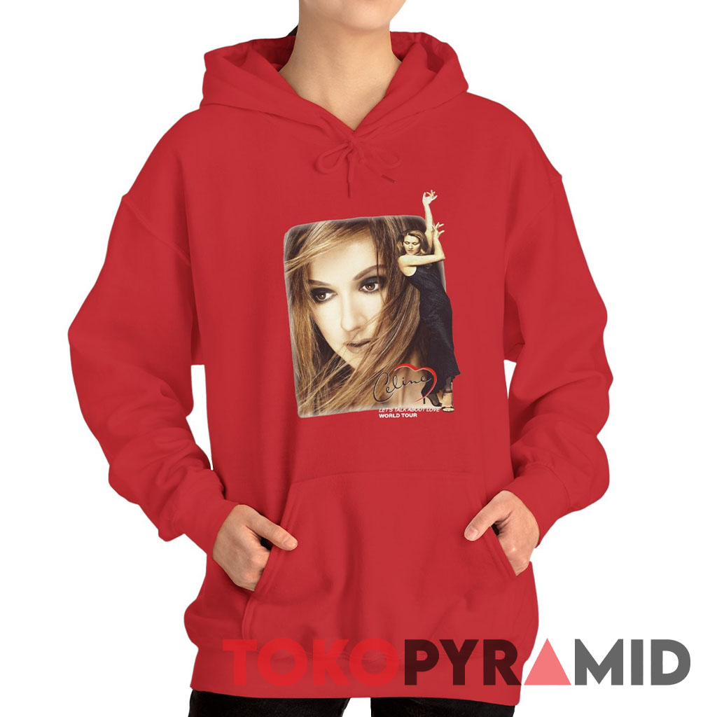 1998 Celine Dion Let's Talk About Love Hoodie 1998 Celine Dion Let's Talk About Love Hoodie