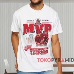1998 Detroit Red Wings Mvp Steve Yzerman Shirt White T shirt