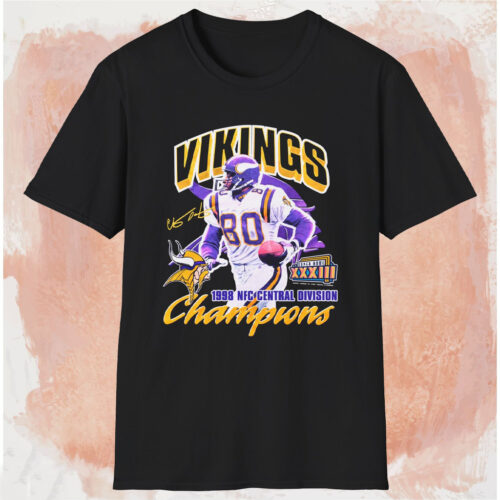 1998 Minnesota Vikings Super Bowl Xxxiii Champions Shirt Black T shirt 1998 Minnesota Vikings Super Bowl Xxxiii Champions Shirt Black T shirt