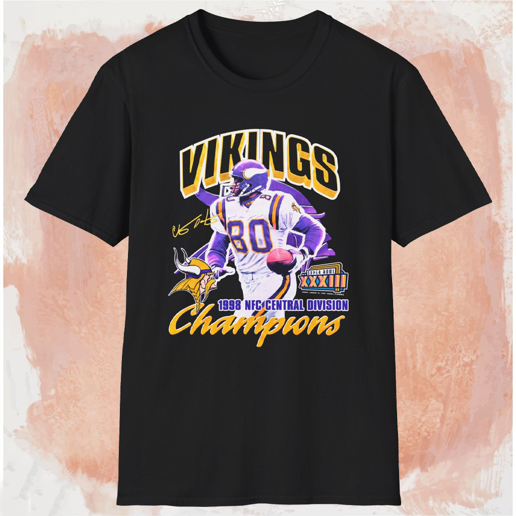 1998 Minnesota Vikings Super Bowl Xxxiii Champions Shirt Black T shirt 1998 Minnesota Vikings Super Bowl Xxxiii Champions Shirt Black T shirt