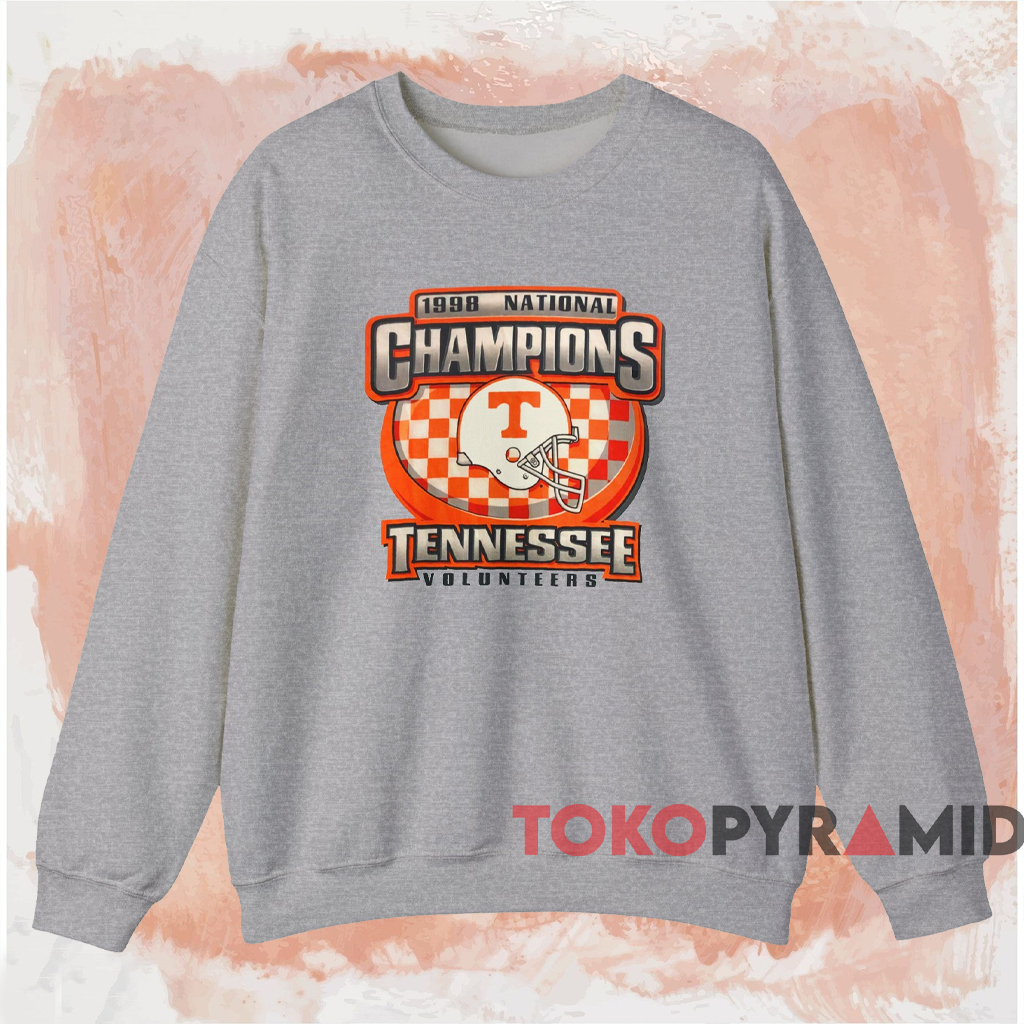 1998 National Champions Tennessee Volunteers Shirt Grey Sweatshirt 1998 National Champions Tennessee Volunteers Shirt Grey Sweatshirt
