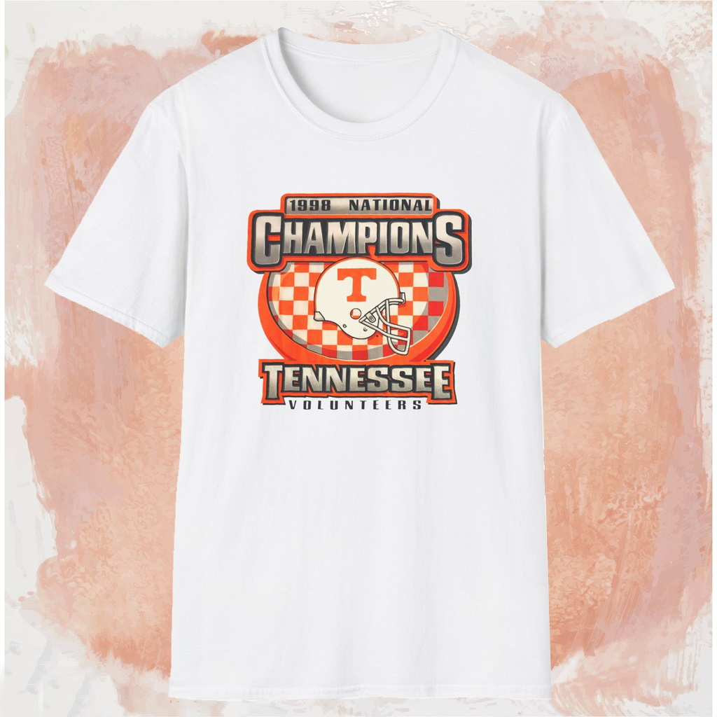 1998 National Champions Tennessee Volunteers Shirt White T shirt 1998 National Champions Tennessee Volunteers Shirt White T shirt