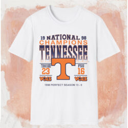 1998 Tennessee National Champions Perfect Season Shirt White T shirt