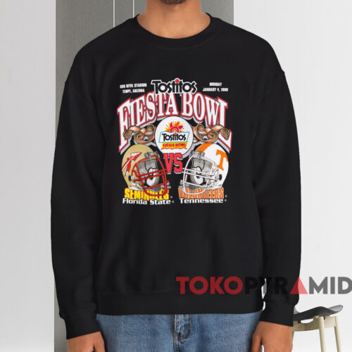 1999 Seminoles Vs Volunteers Fiesta Bowl Shirt Black Sweatshirt 1999 Seminoles Vs Volunteers Fiesta Bowl Shirt Black Sweatshirt